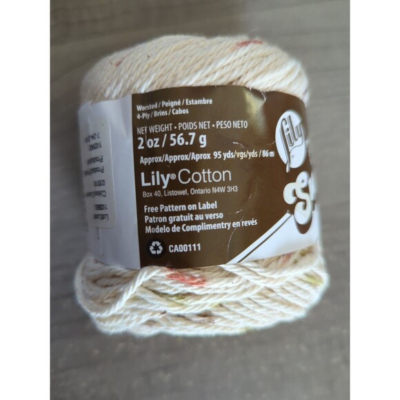 Lily Sugar n Cream Yarn Sonoma Print 2oz 95 yd Cotton Variegated New 102002 - Picture 4 of 5
